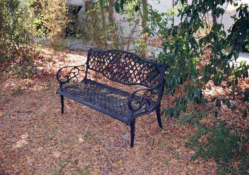 My Wrought Iron Bench