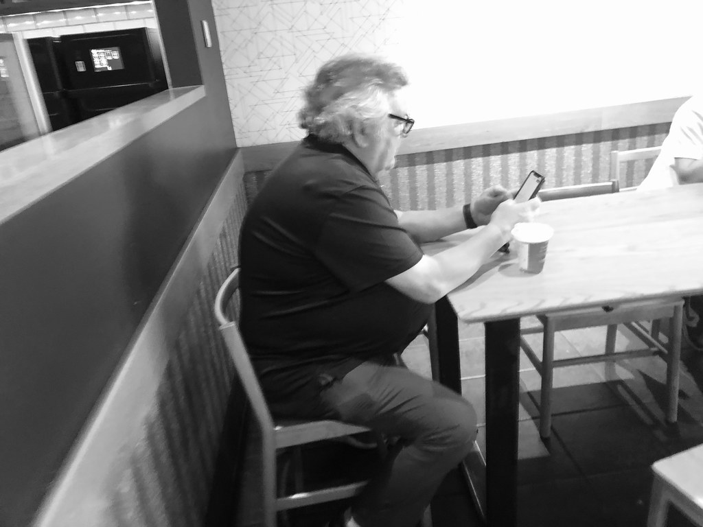 Man at Starbucks